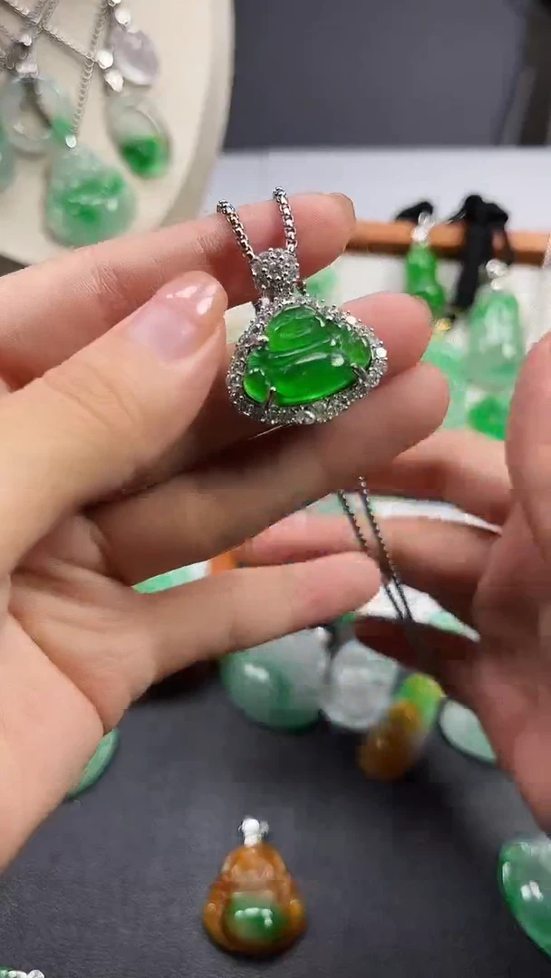 颈饰未镶嵌翡翠  所见即所得 一图一物
