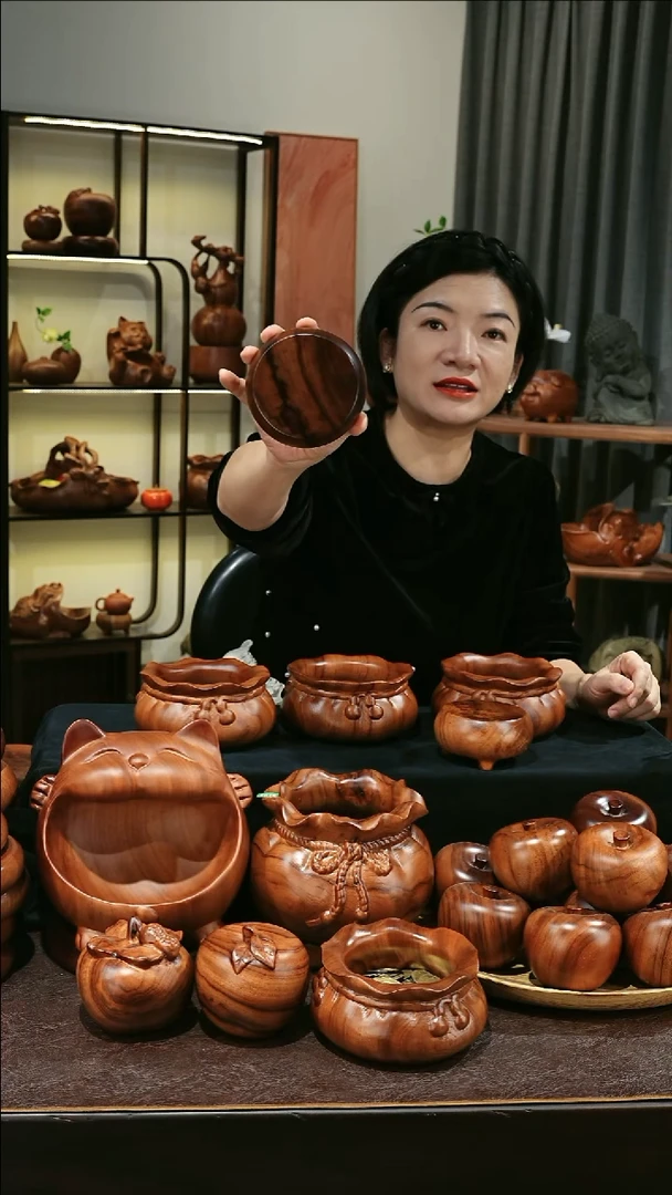 木香樟木MB055-1木墩底座小号随缘发其一