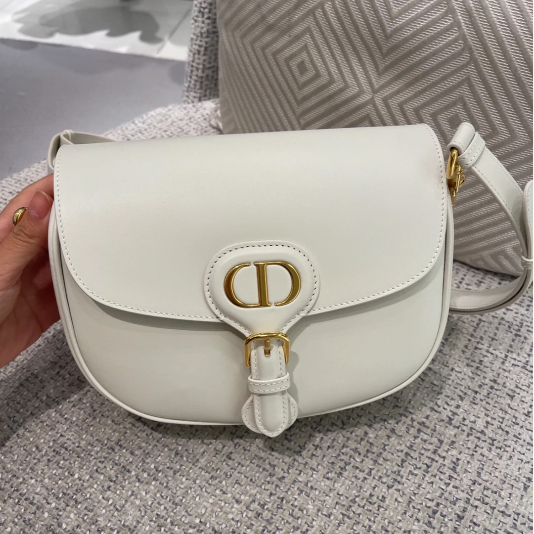 95新 DIOR/迪奥 小花JerryDior Bobby 中号 22 白色