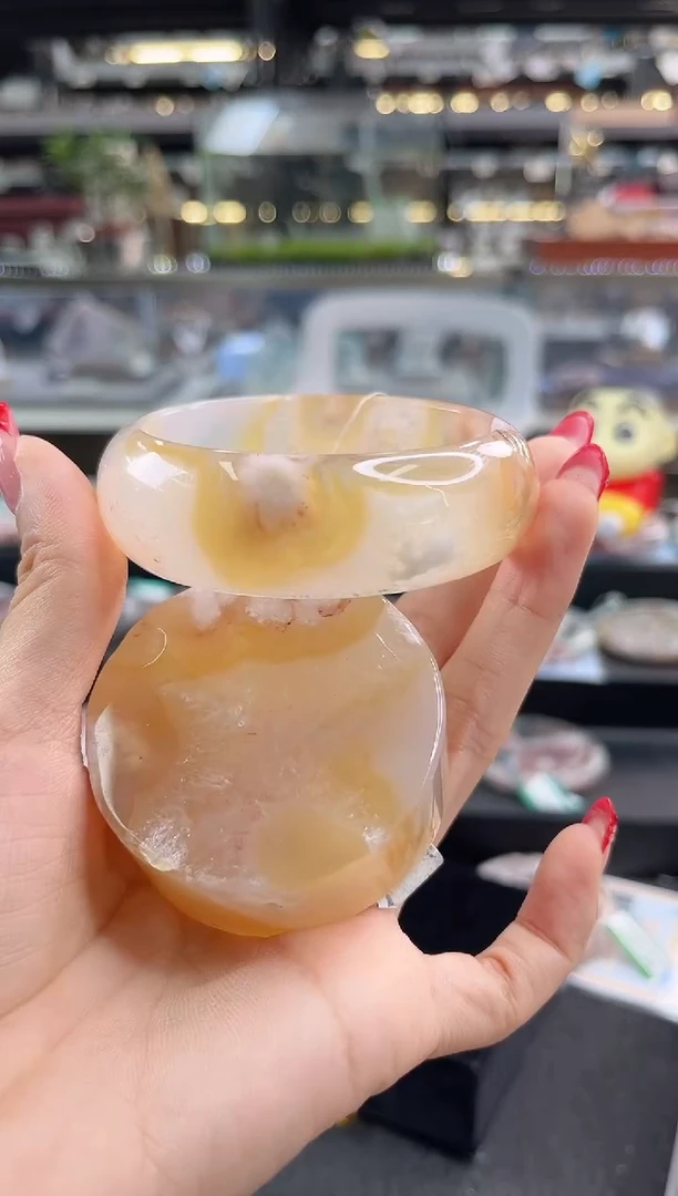 未镶嵌手镯石英质玉56圈口 （赠品镯心）3975350