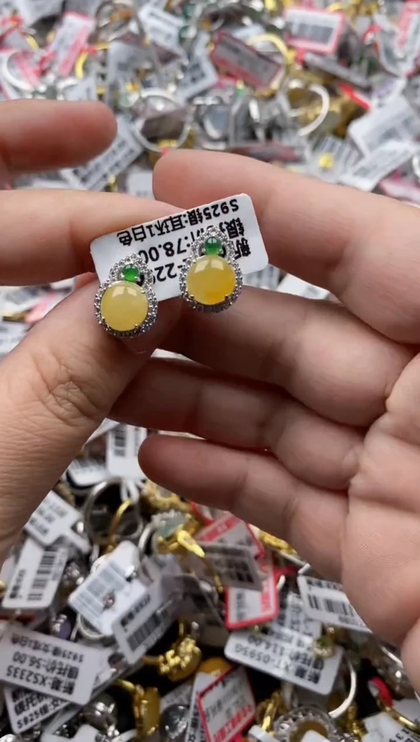 【闪购商品】翡翠戒指银S925镶嵌88888---6