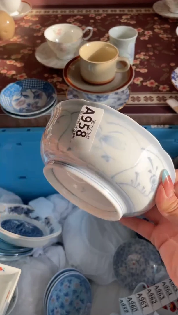 瓷片紫**丁瓷器瓷器A958