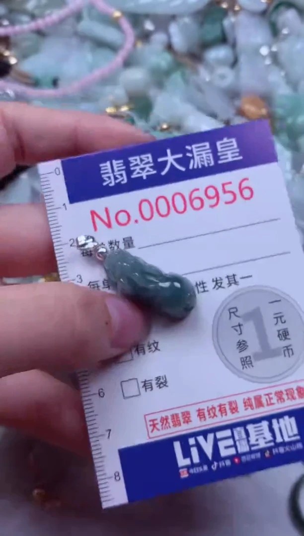 吊坠(不含链)未镶嵌翡翠6956