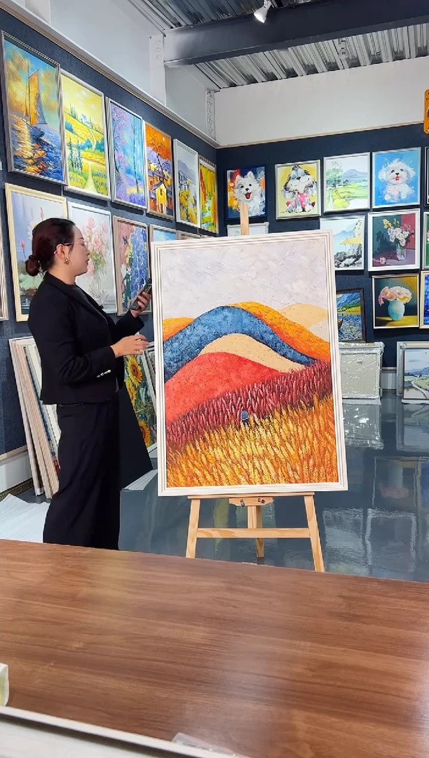 【闪购商品】油画77号 70*100 抽象-手绘油画