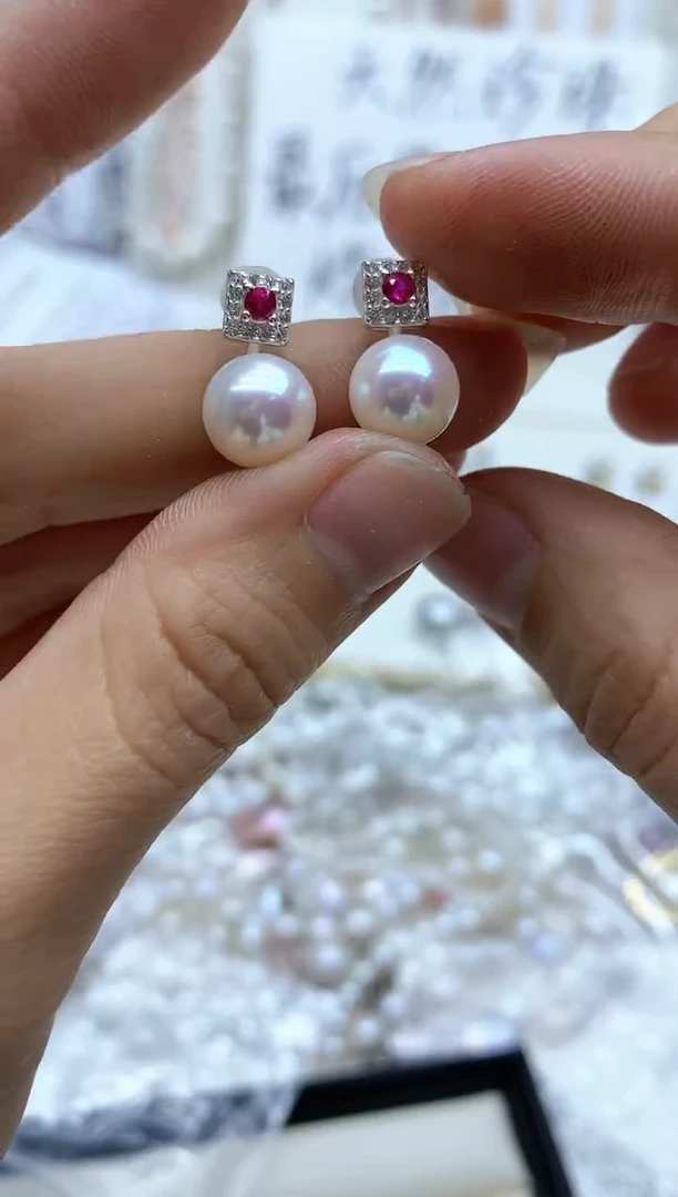 【闪购商品】淡水珍珠耳饰未镶嵌耳环