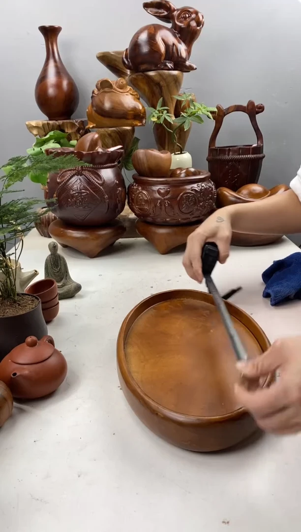 香樟木葡*A23长椭圆盘/尺寸