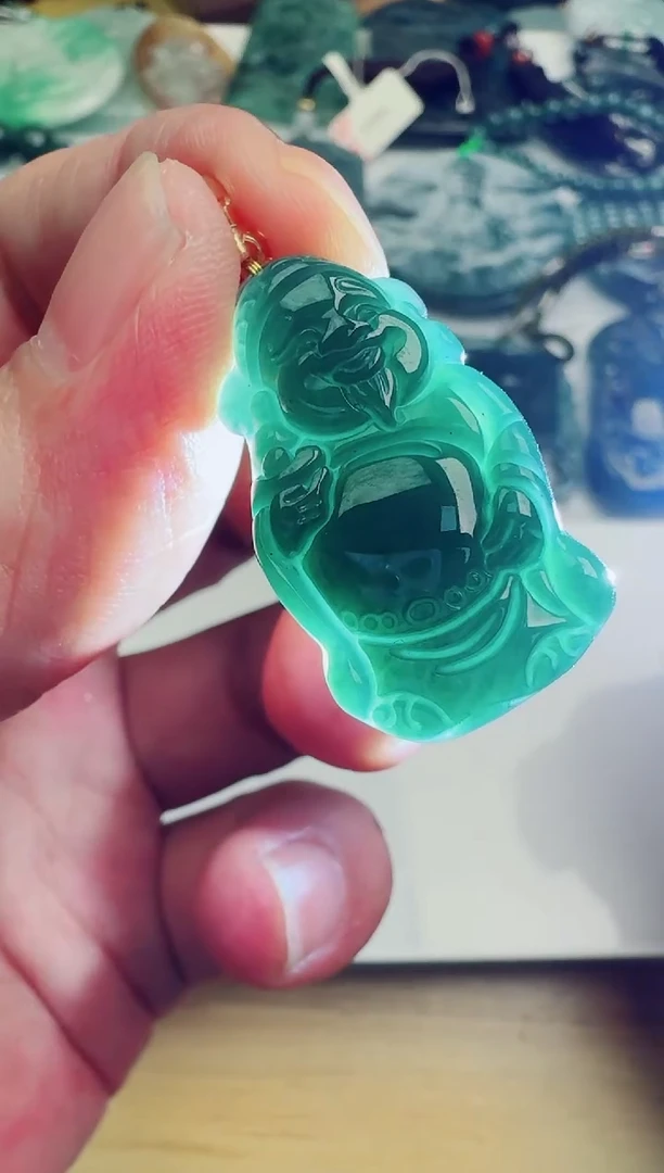 翡翠未镶嵌颈饰多样性随机发其一