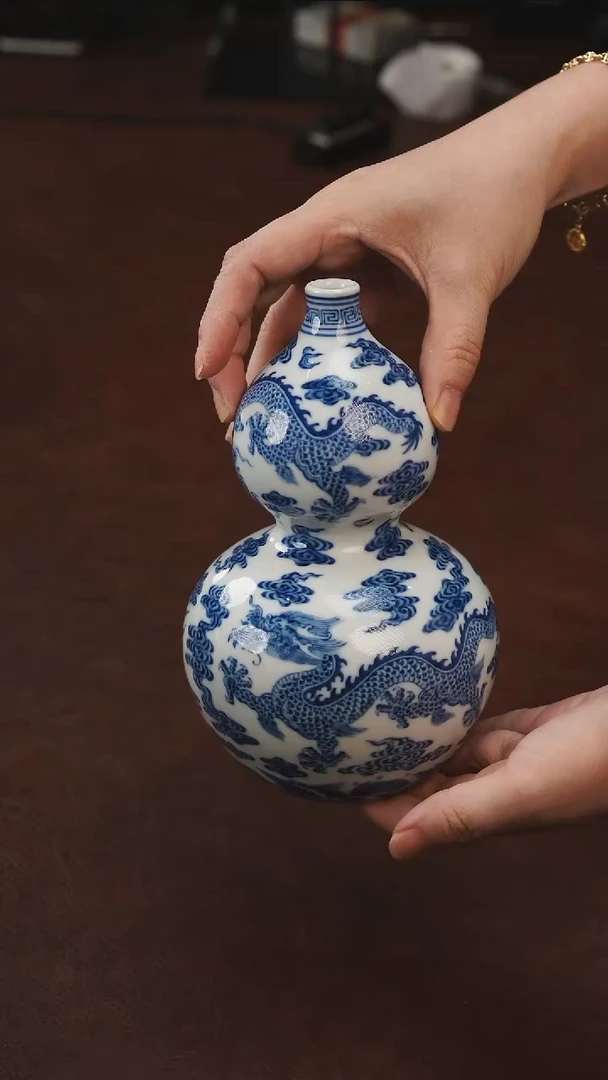 景德镇瓷器，青花瓷手绘茶具~