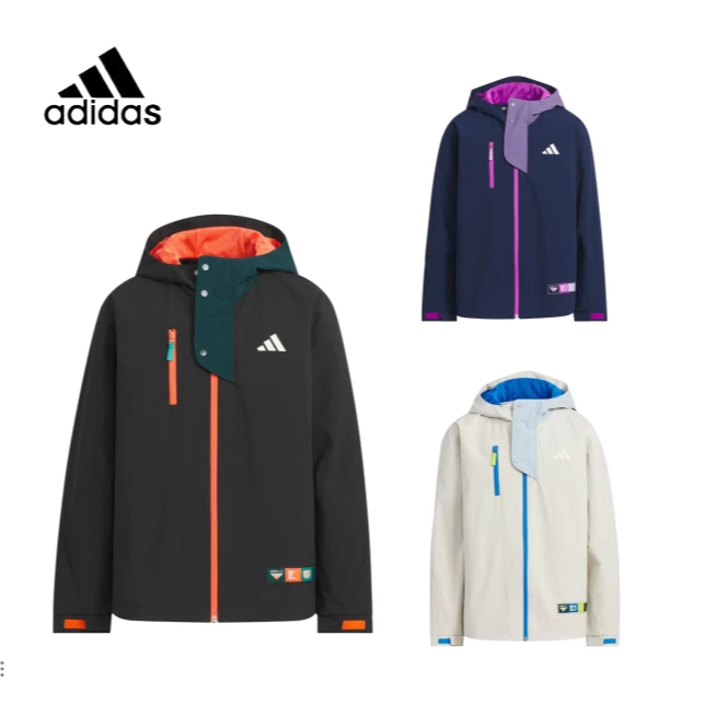 adidas/阿迪达斯25秋冬男女连帽夹克外套防风雨KC0197