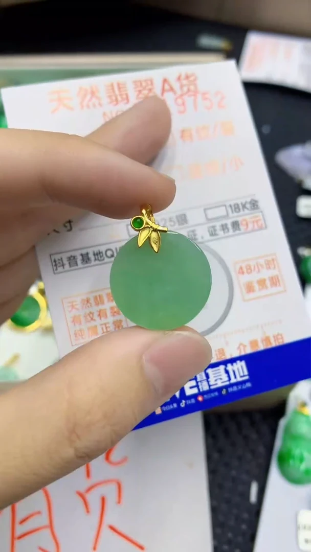 翡翠未镶嵌颈饰             1