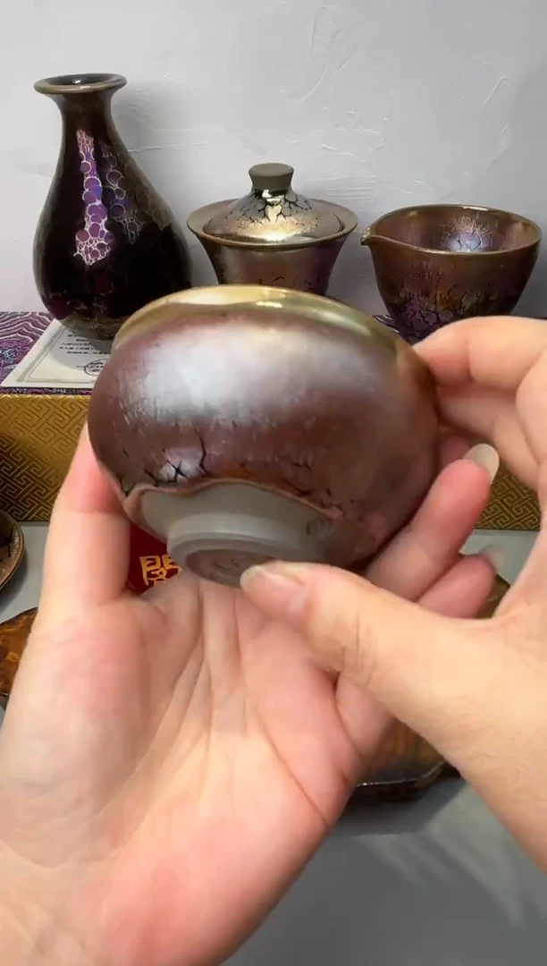 茶盏春申阁福利1只瑕品香炉