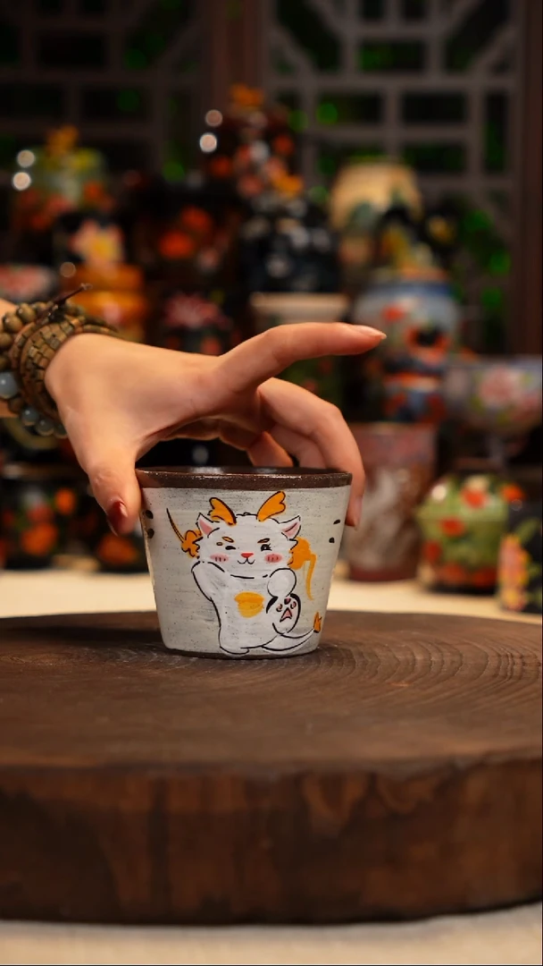 油画   手绘釉下彩