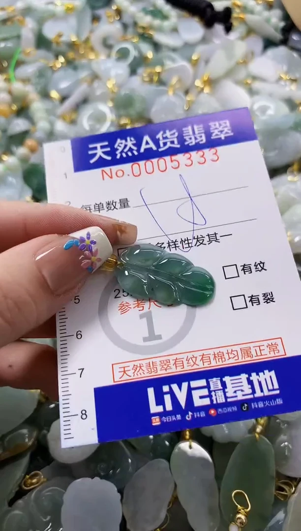 颈饰未镶嵌翡翠天然A货翡翠