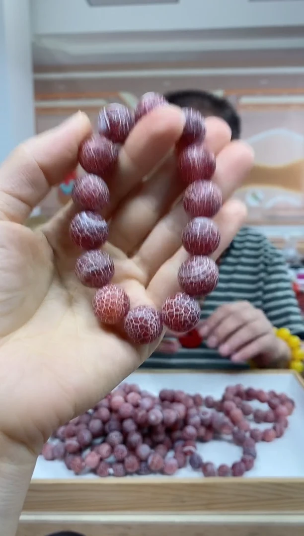 未镶嵌手串玛瑙/玉髓凤化鸡玛瑙手串尺寸16mm