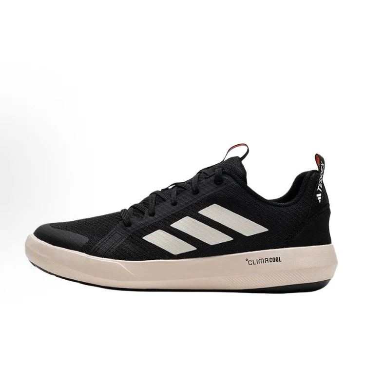 ADIDAS男子舒适百搭黑色经典休闲鞋休闲鞋JI3499