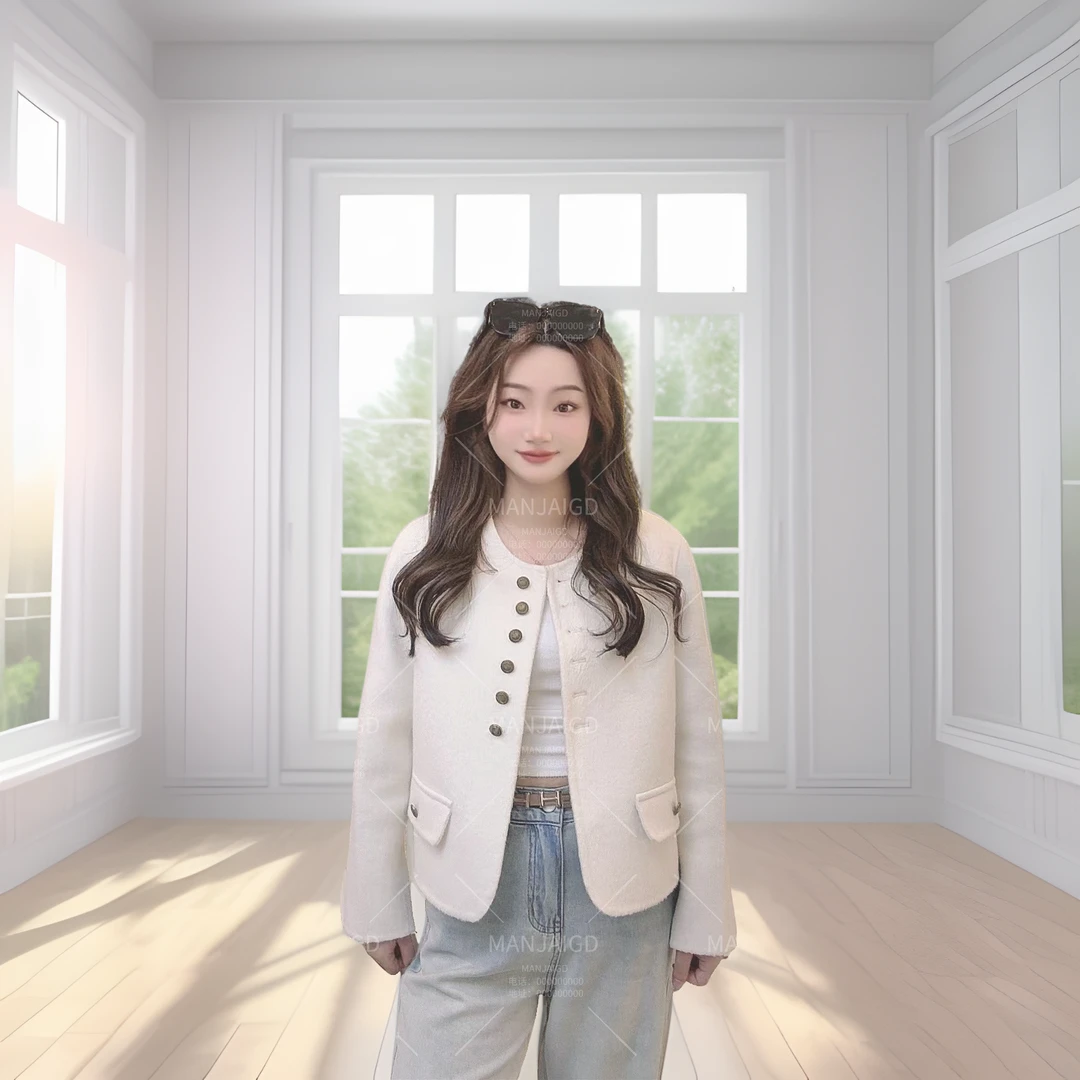 【MANJIA專屬】新款時尚女士轻奢气质百搭小香風女外套ATY07（09）