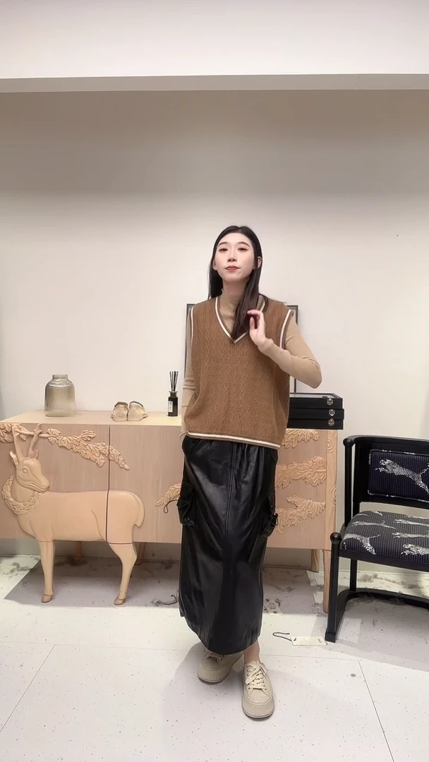 老钱百搭休闲羊毛马甲