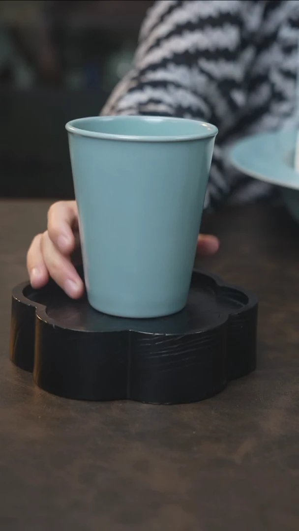 可乐杯 大号 汝瓷 （拾汝）（天青）