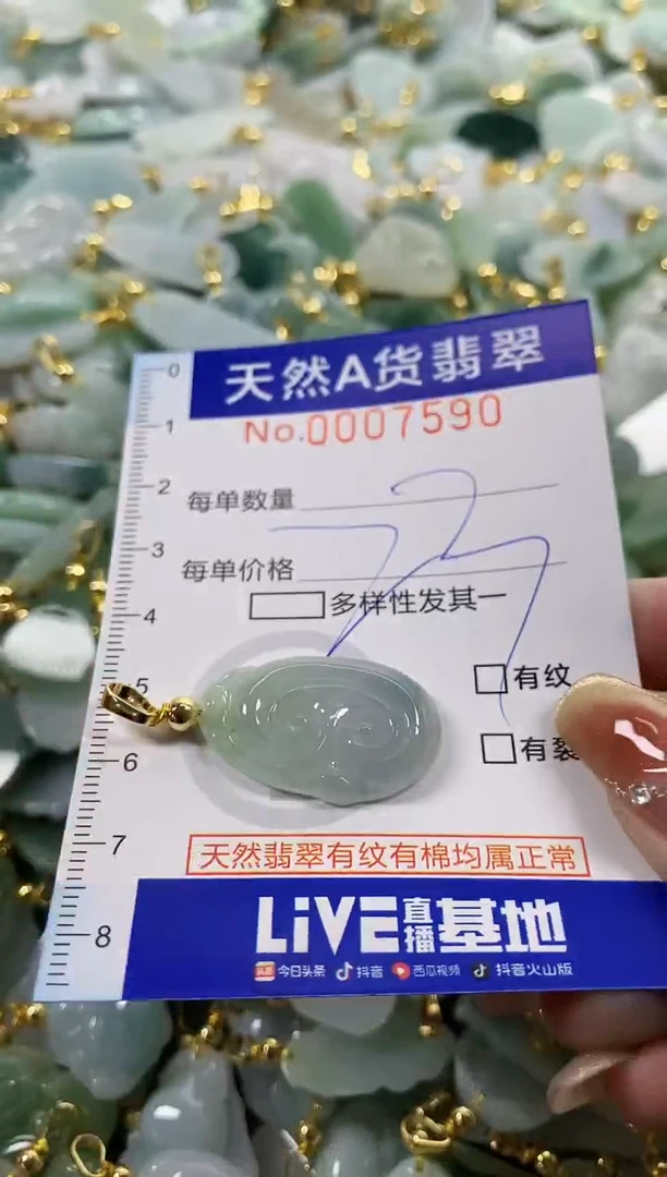 颈饰未镶嵌翡翠天然A货翡翠