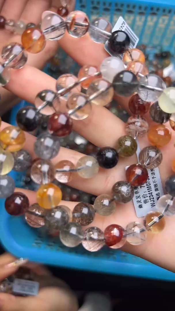 【闪购商品】水晶手链未镶嵌WJ2341约10mm多样性发一件