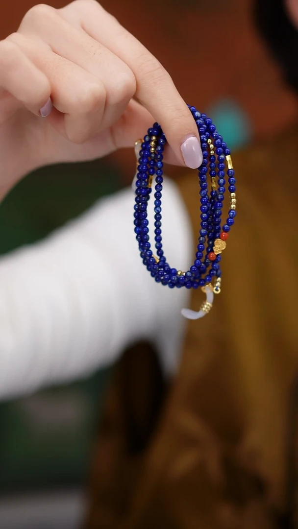 未镶嵌青金石项链MZYJ186天然青金石眼镜链