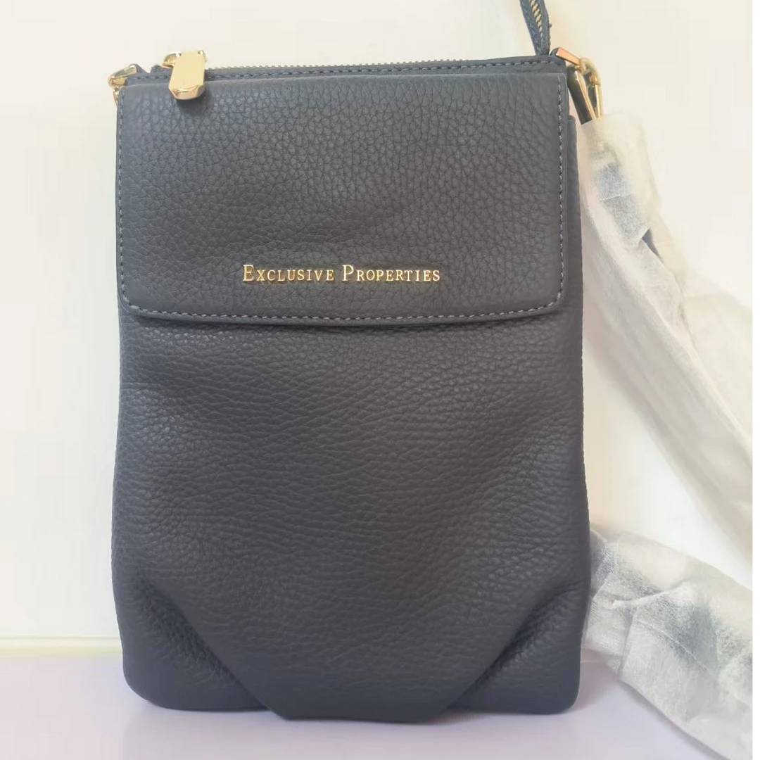 2025新款春夏单肩斜跨手机包女士荔枝纹经典