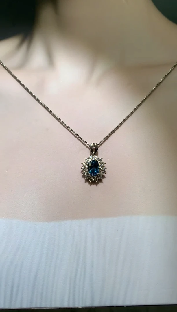 吊坠(赠链)银S925镶嵌托帕石【宝石世家严选】