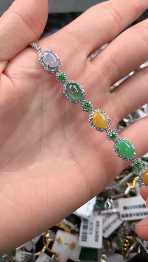 银S925镶嵌戒指翡翠4                     3