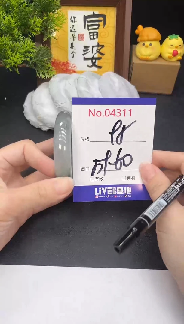 未镶嵌手镯翡翠4311