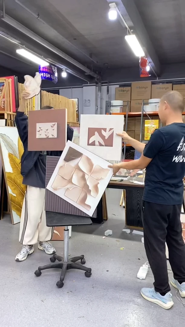 竖款砂岩装饰画4个