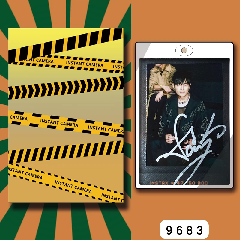 D9683【周杰伦】 正品拍立得照片 黑金