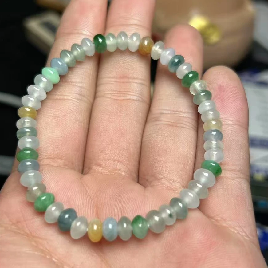 新春大集翡翠手串未镶嵌--多彩手串0233 3