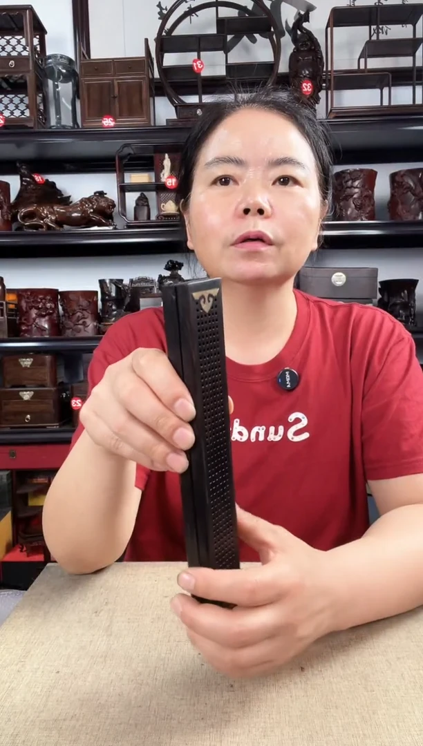 木黑线香盒1个老李红木工艺品