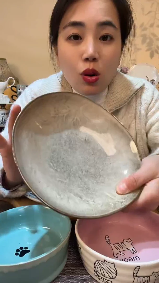 【闪购商品】瓷片8英寸异形碗 微瑕介意勿拍