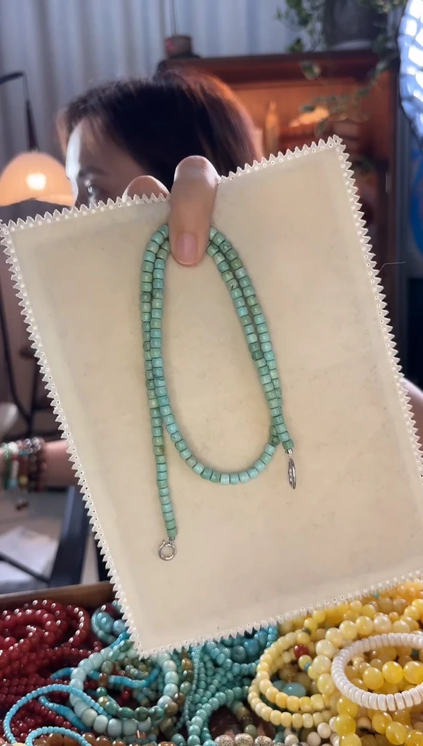 未镶嵌绿松石颈饰绿松石精品项链