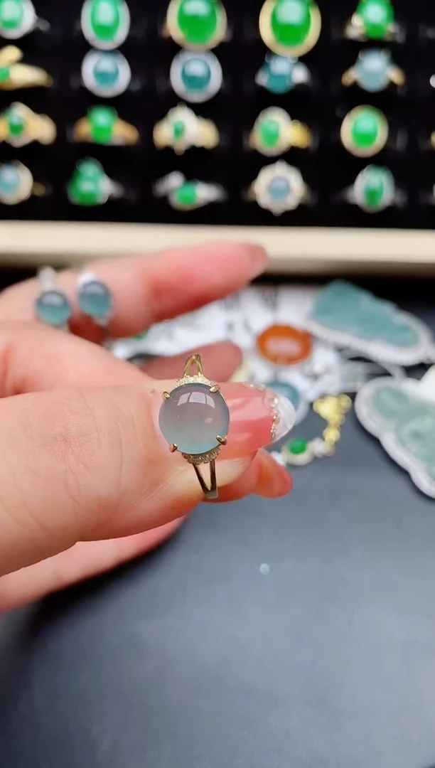 【闪购商品】翡翠戒指银S925镶嵌121121