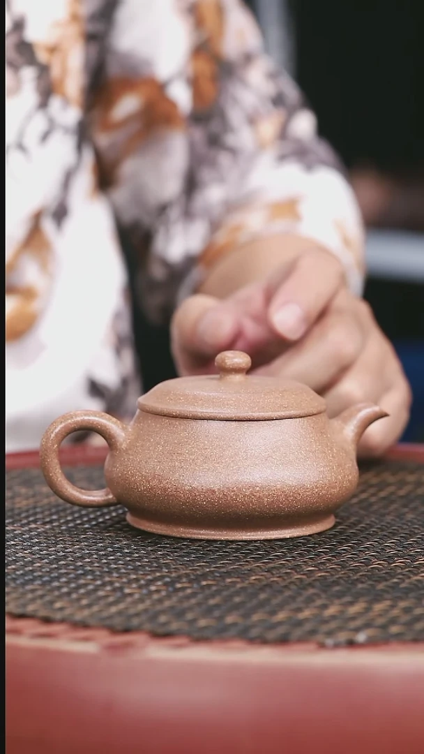 茶壶紫砂桃花泥明炉150CC