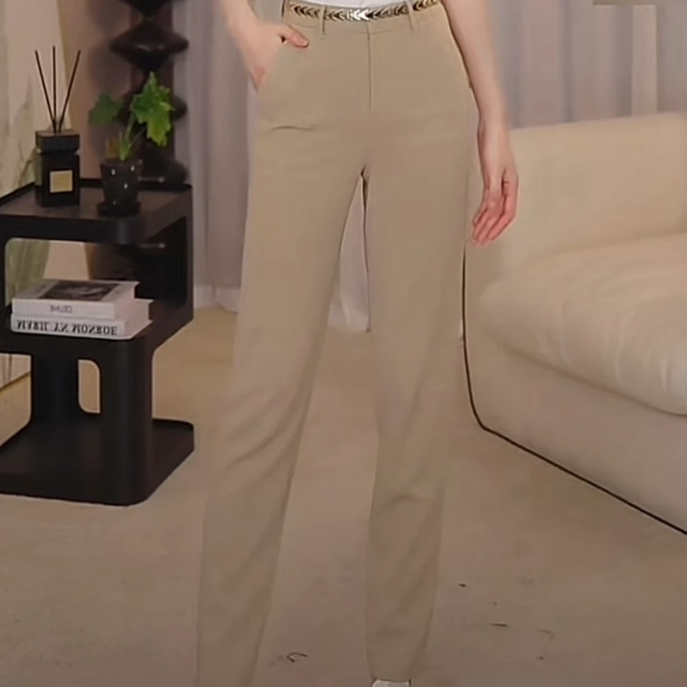 AMASS/阿玛施长版小牛裤通勤显瘦烟管裤【高人一等】5192302