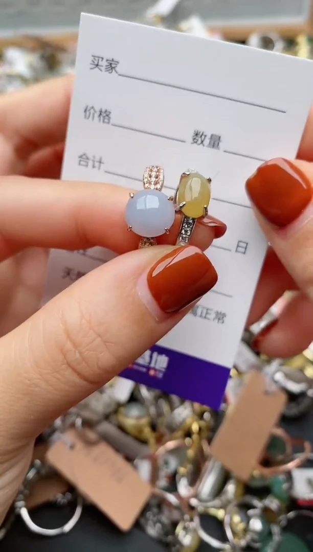 银S925镶嵌戒指翡翠.2111