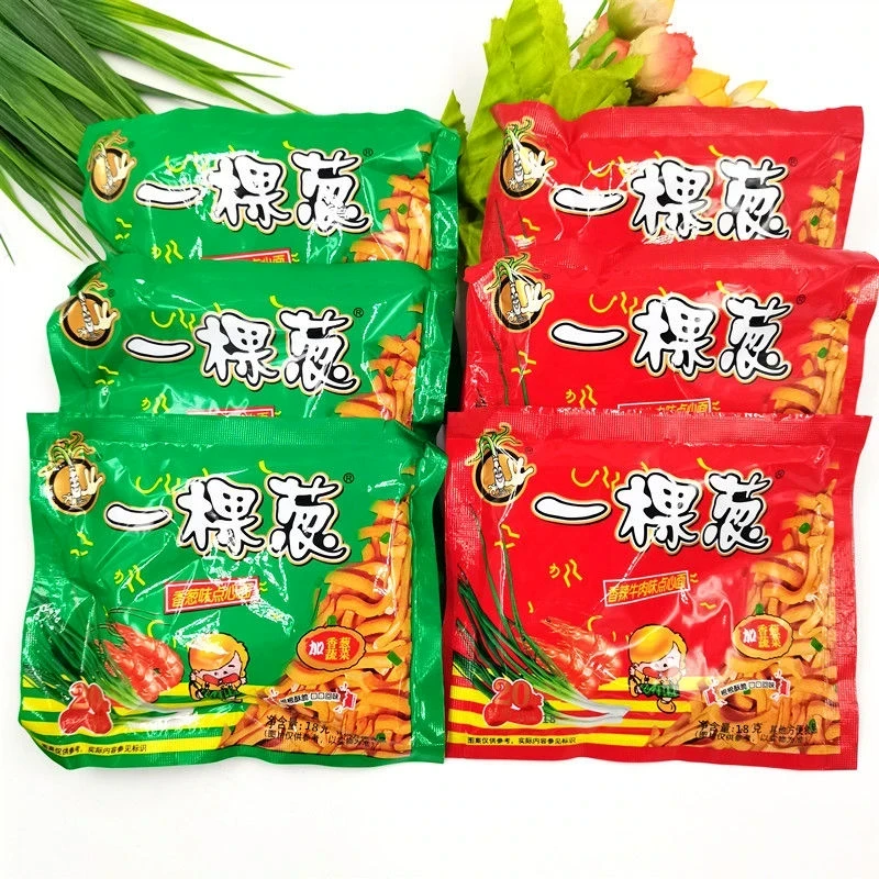 一棵葱点心面童年怀旧零食碎面混装迷你袋干吃面掌心方便面18g/袋