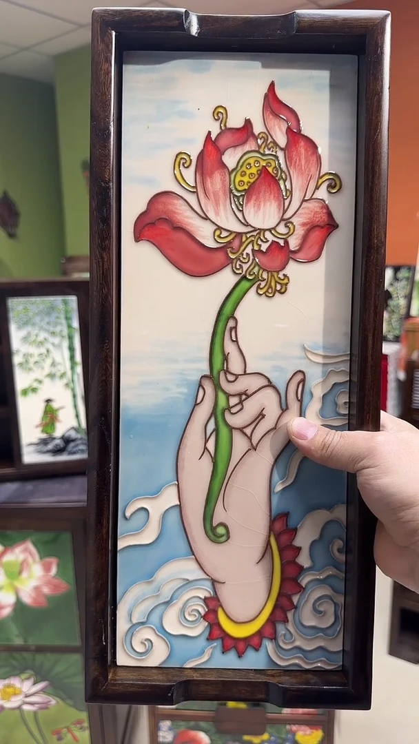 陶瓷 18.43 佛手莲花