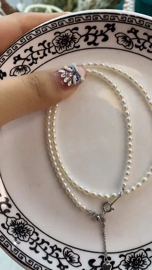 【闪购商品】淡水珍珠项链合金4