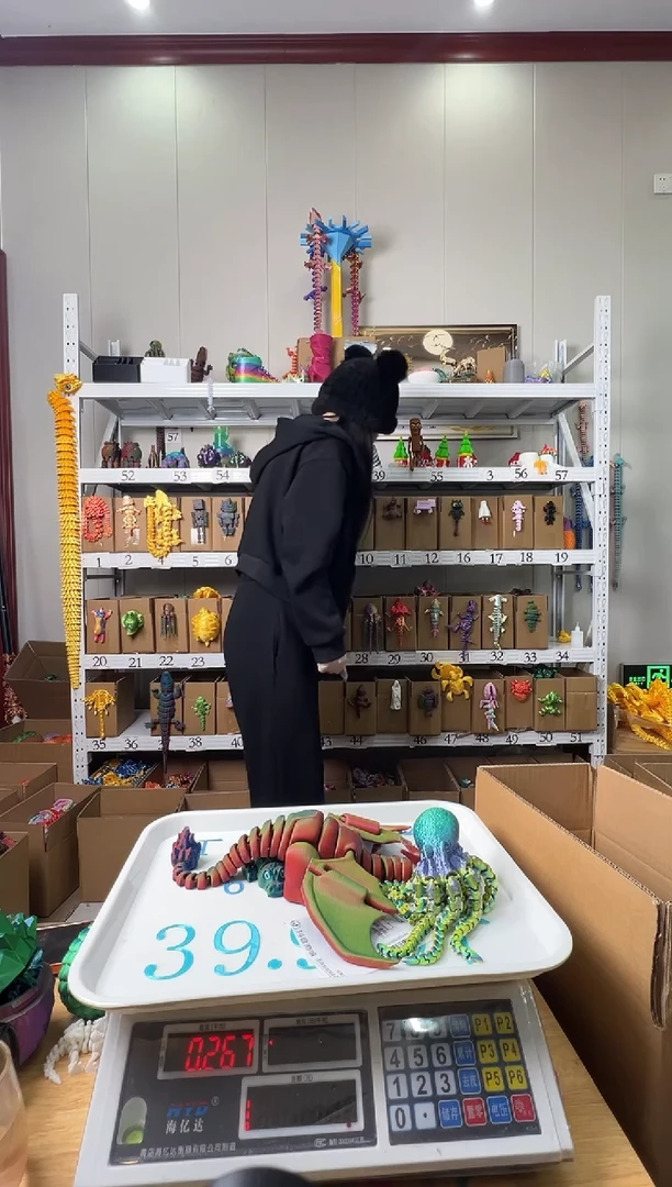 3D打印水晶龙加龙蛋颜色随机独立包装