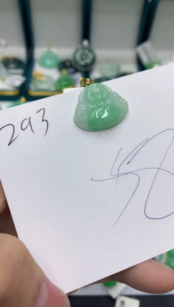 【闪购商品】翡翠颈饰18K金镶嵌11111111