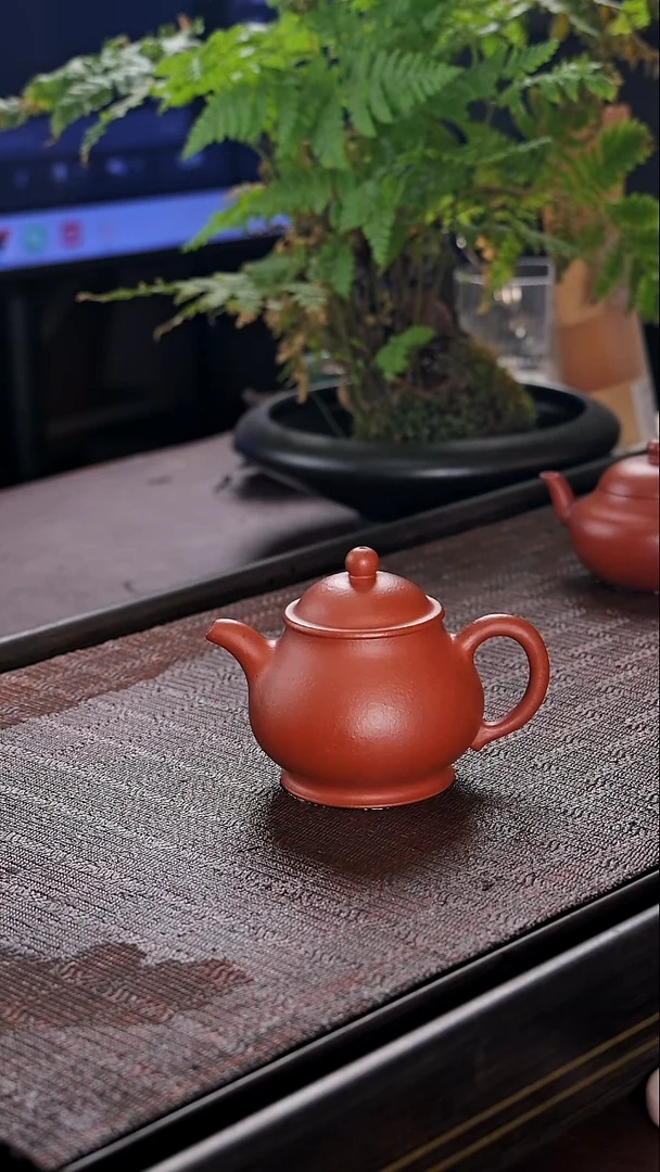 茶壶红泥宜兴紫砂壶朱泥