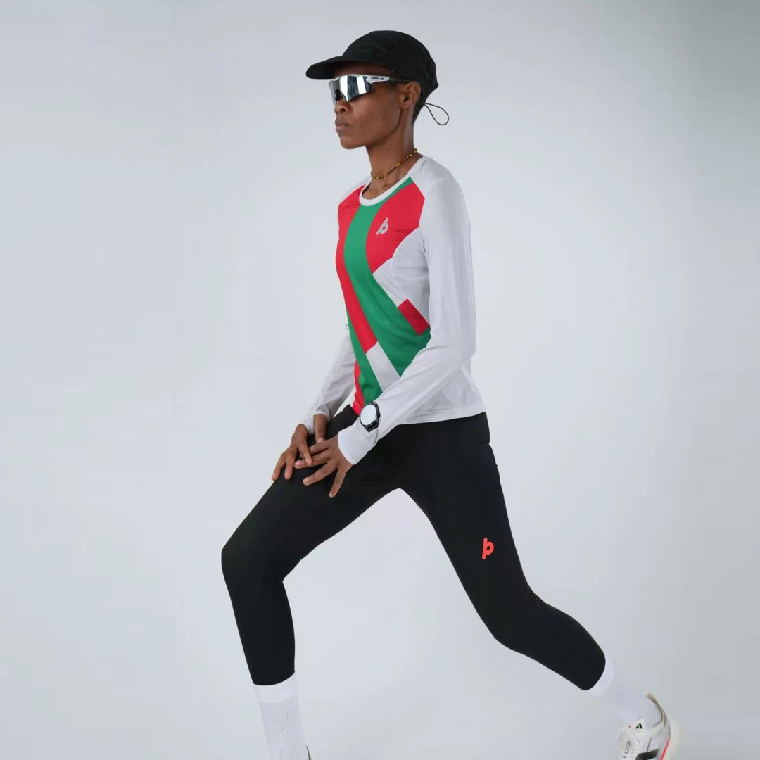 PBRUNNER肯尼亚精英系列2025女款竞速马拉松瑜伽紧身长裤/路跑