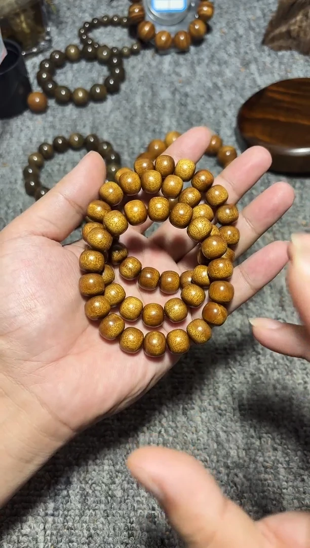金丝楠手串/手链枯木12/13精工桶珠36.8