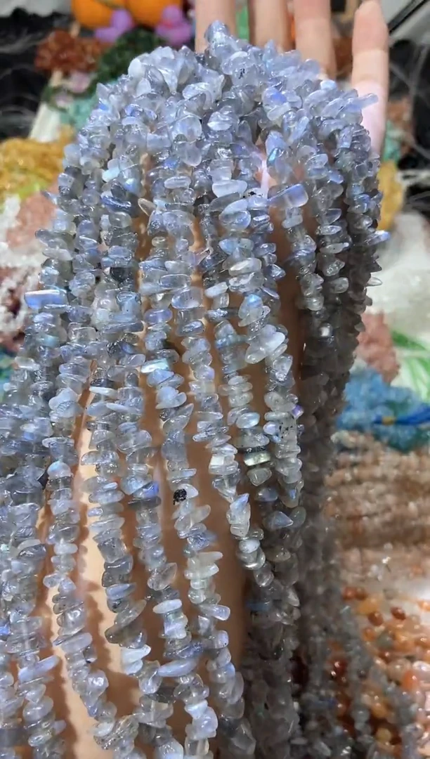 水晶珠宝半成品未镶嵌灰月光