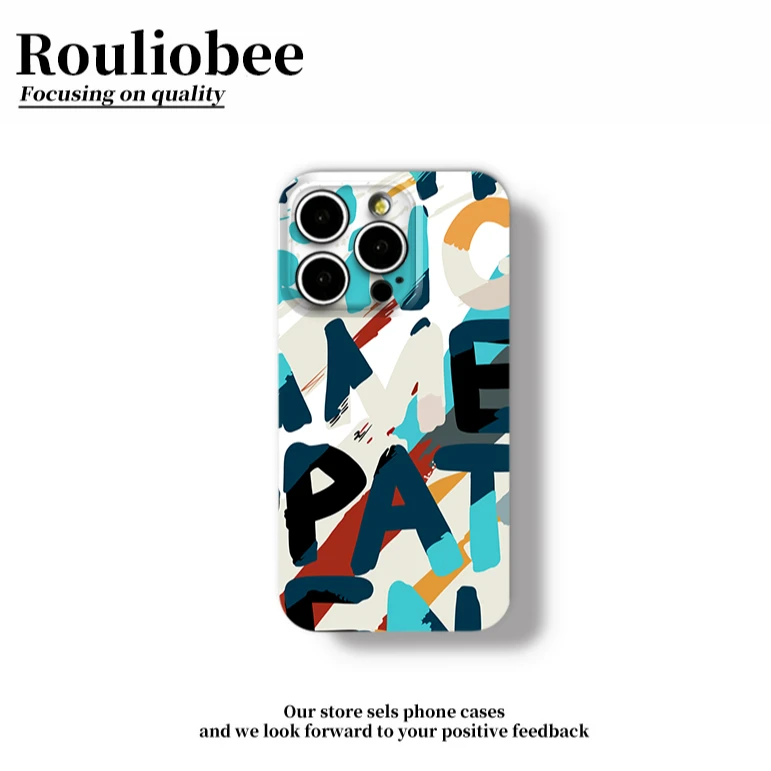 炫彩涂鸦适用苹果16promax手机壳菲林华为P70oppo小米15vivo套11