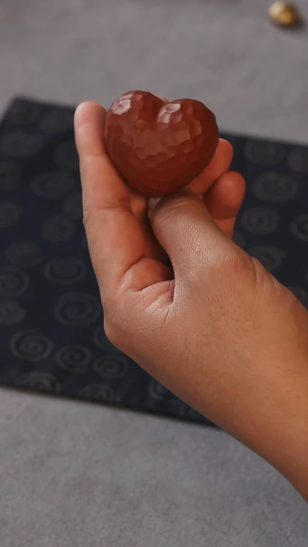 紫砂茶宠锤纹爱心